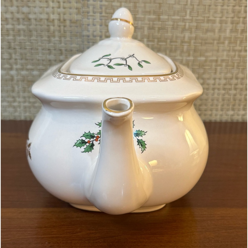 🎄🌟4xHP🌟VTG Spode of England Christmas Tree Gold Teapot - Picture 12 of 16